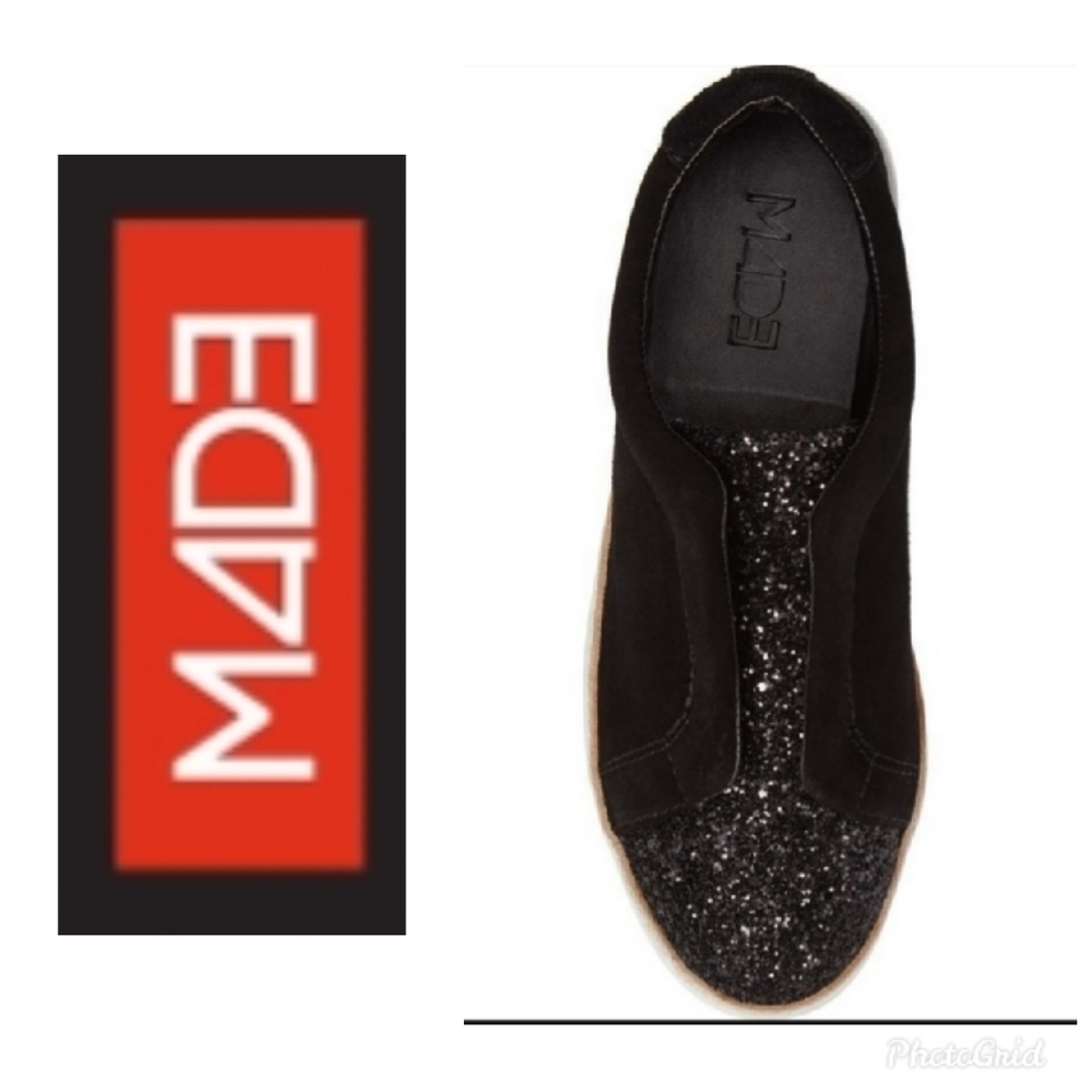 LIQUIDATION! M4D3 LEATHER SNEAKERS SZ: 8